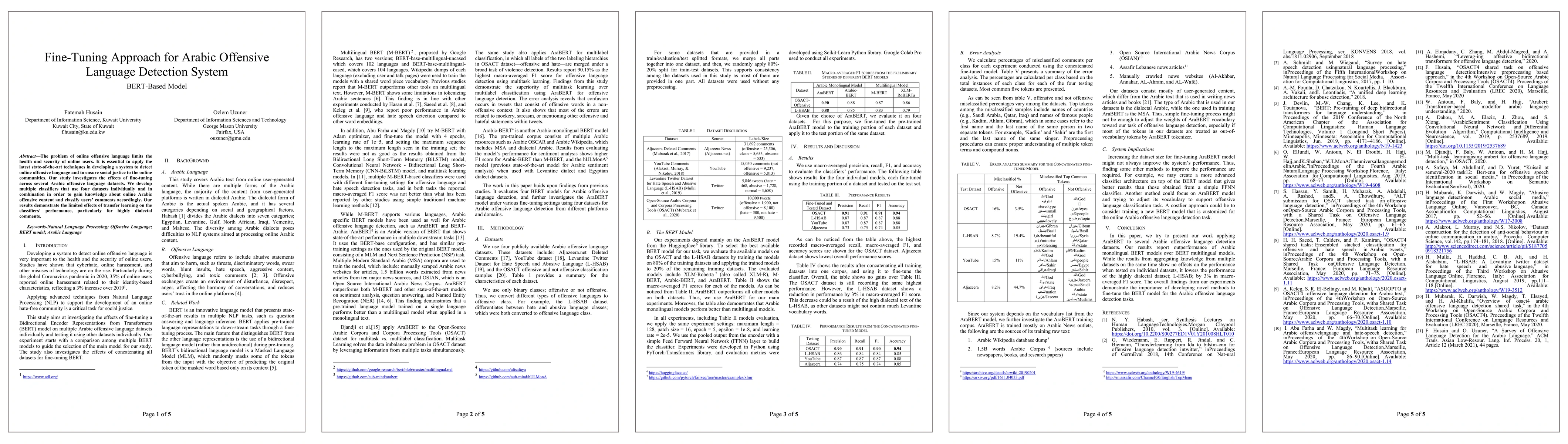 Thumbnail for Fine-Tuning Approach for Arabic Offensive Language Detection System:
  BERT-Based Model