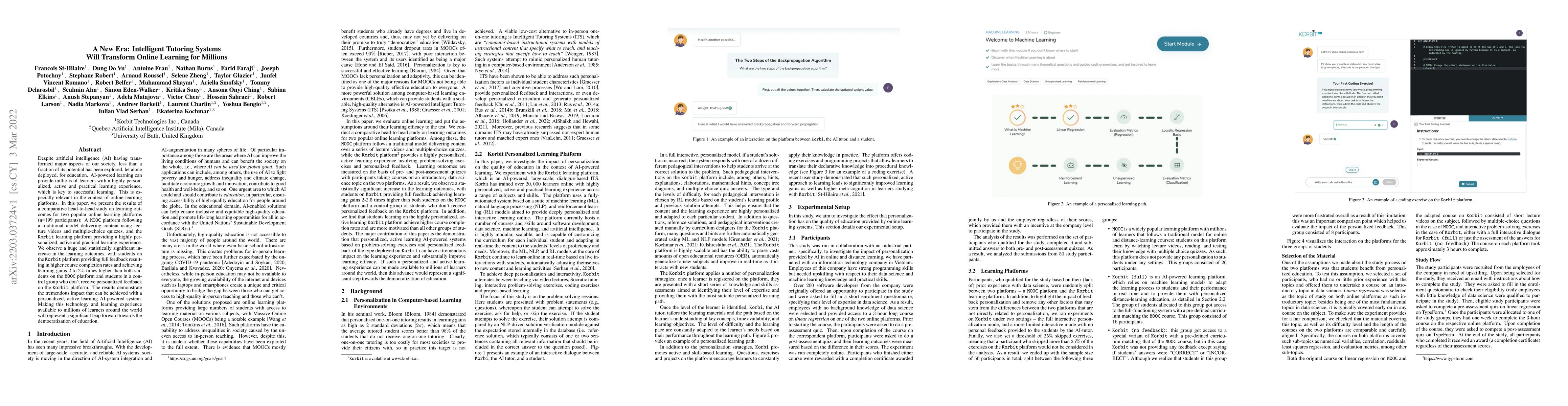 Thumbnail for A New Era: Intelligent Tutoring Systems Will Transform Online Learning
  for Millions