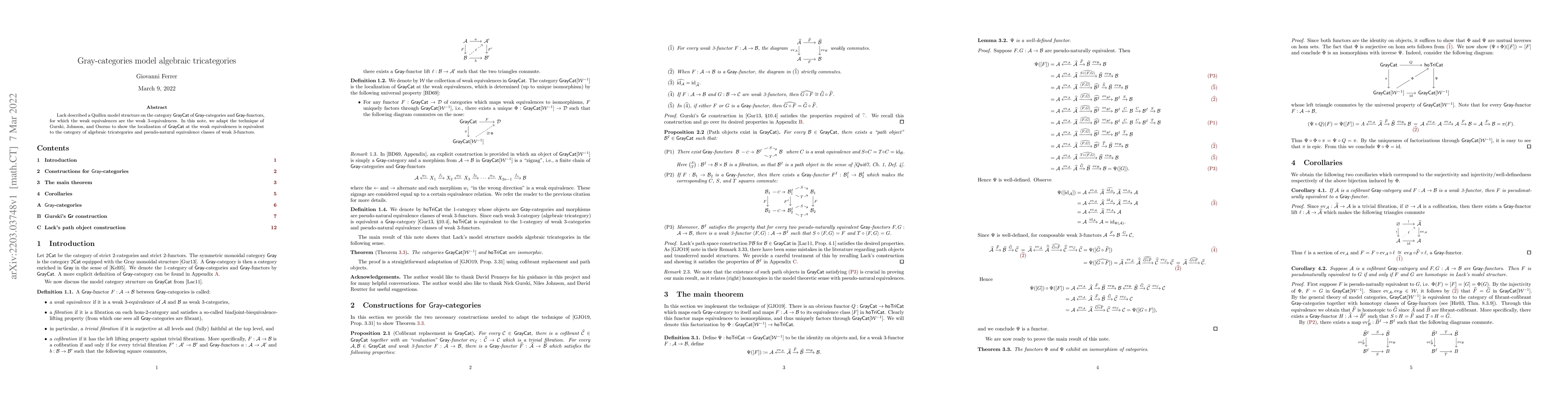 Thumbnail for Gray-categories model algebraic tricategories