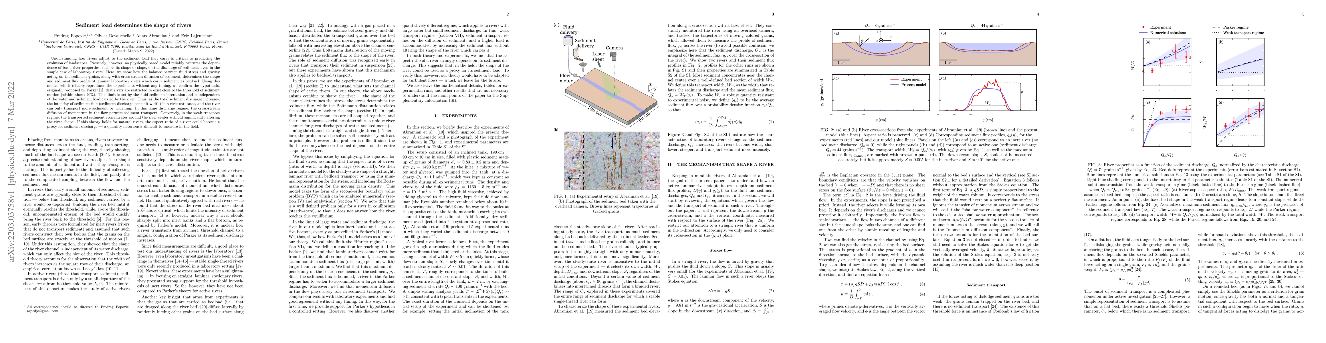 Thumbnail for Sediment load determines the shape of rivers