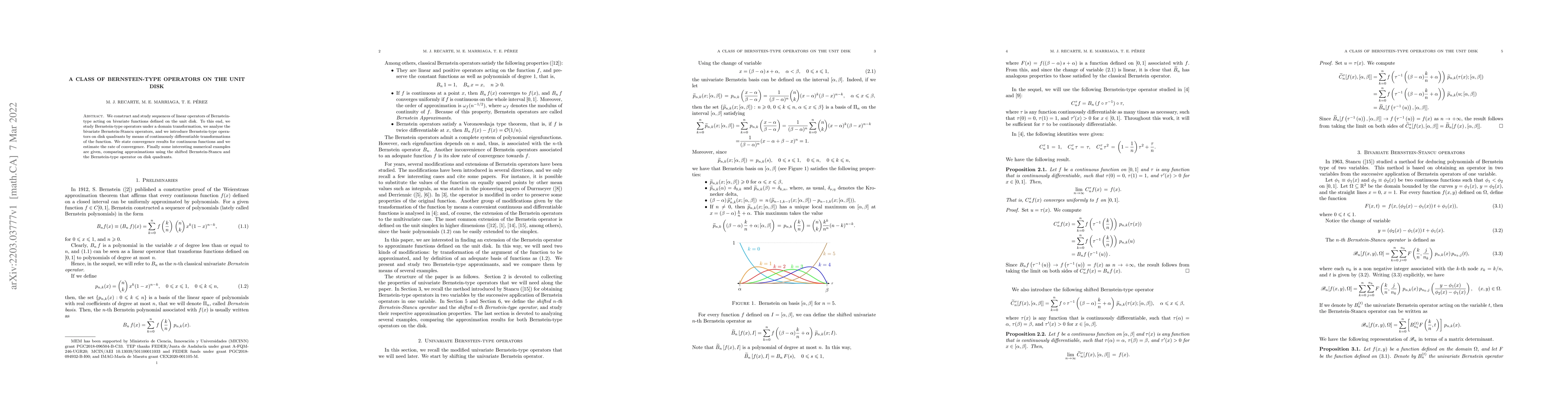 Thumbnail for A class of Bernstein-type operators on the unit disk
