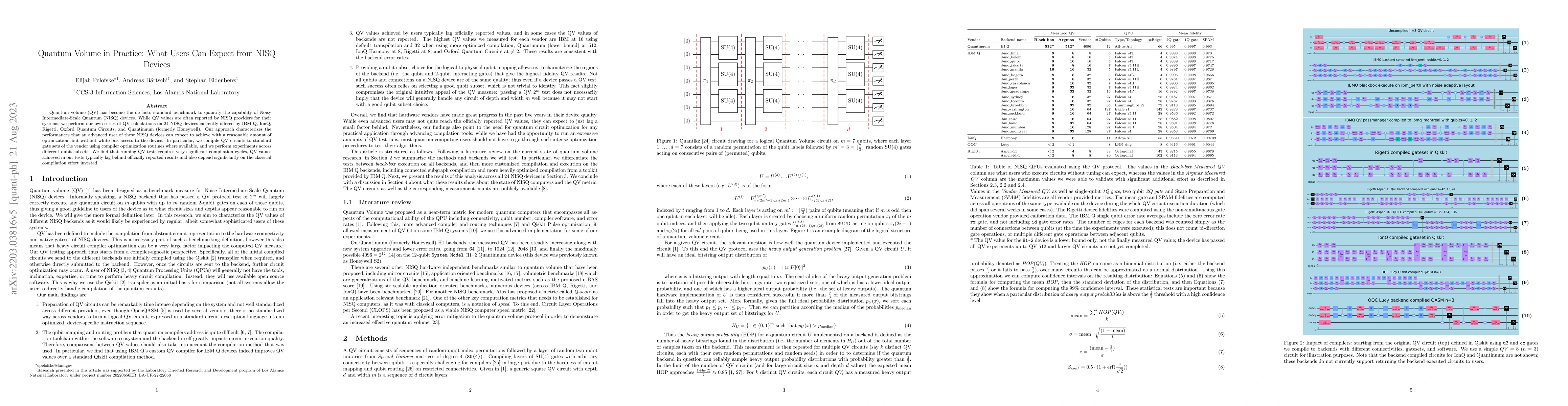 Thumbnail for Quantum Volume in Practice: What Users Can Expect from NISQ Devices