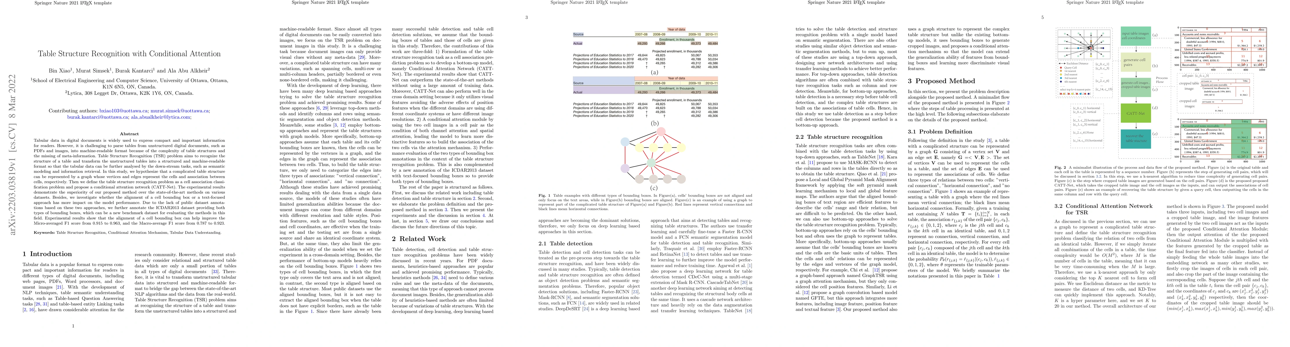 Thumbnail for Table Structure Recognition with Conditional Attention