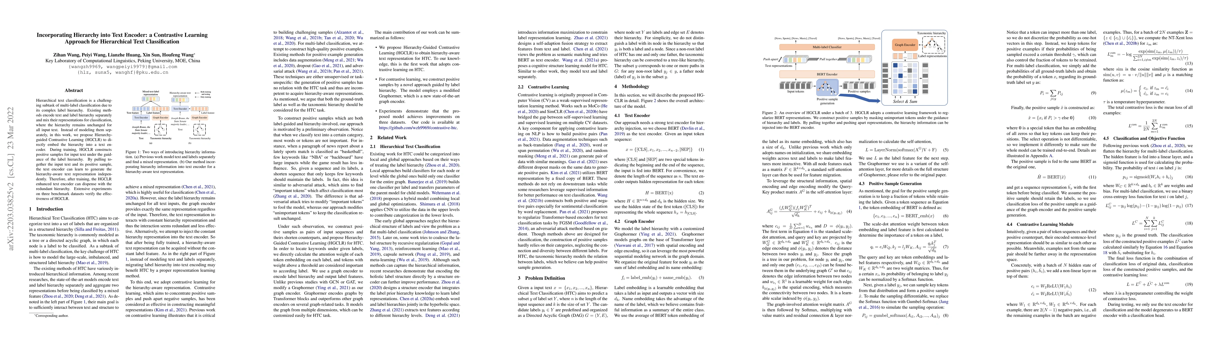 Thumbnail for Incorporating Hierarchy into Text Encoder: a Contrastive Learning
  Approach for Hierarchical Text Classification