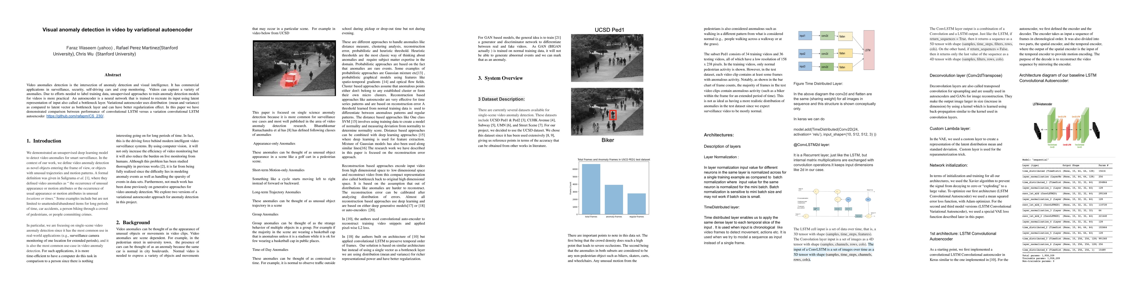 Thumbnail for Visual anomaly detection in video by variational autoencoder