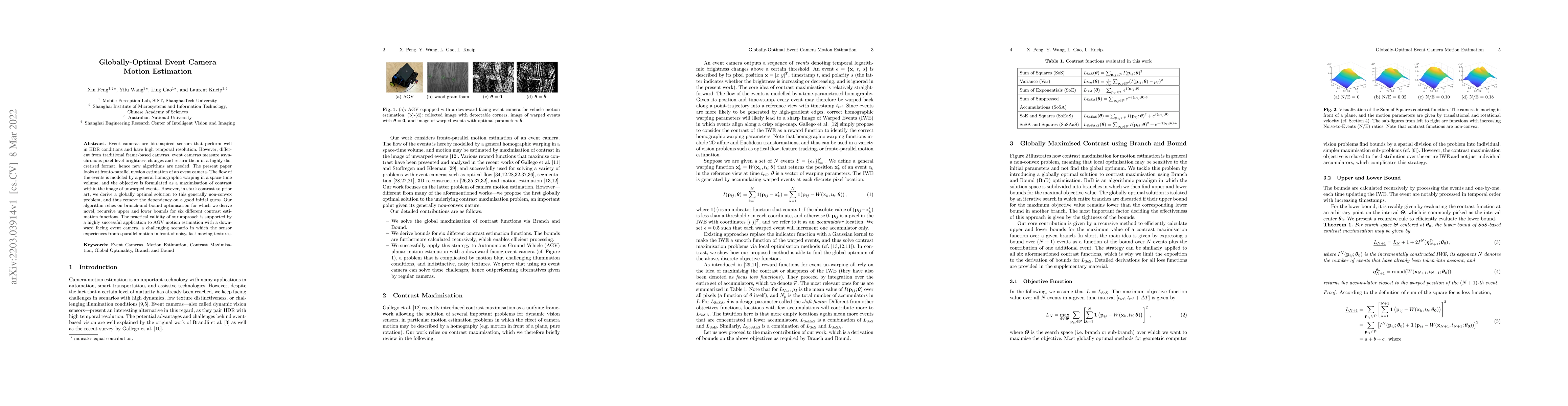 Thumbnail for Globally-Optimal Event Camera Motion Estimation