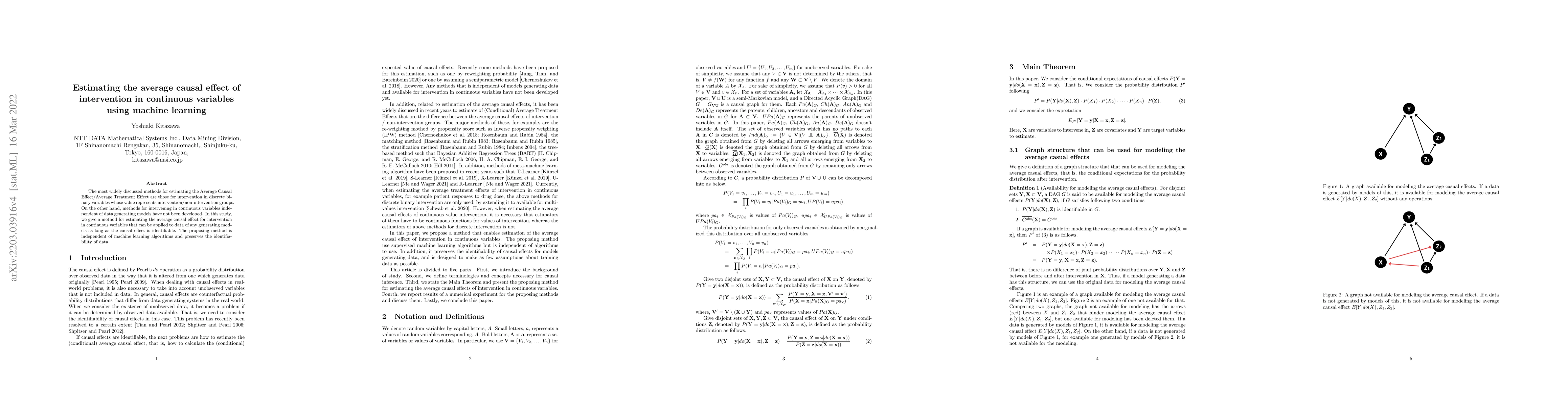 Thumbnail for Estimating the average causal effect of intervention in continuous
  variables using machine learning