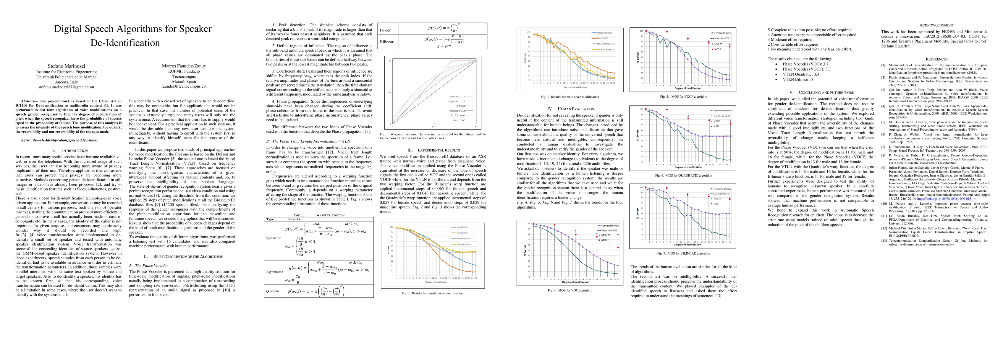 Thumbnail for Digital Speech Algorithms for Speaker De-Identification