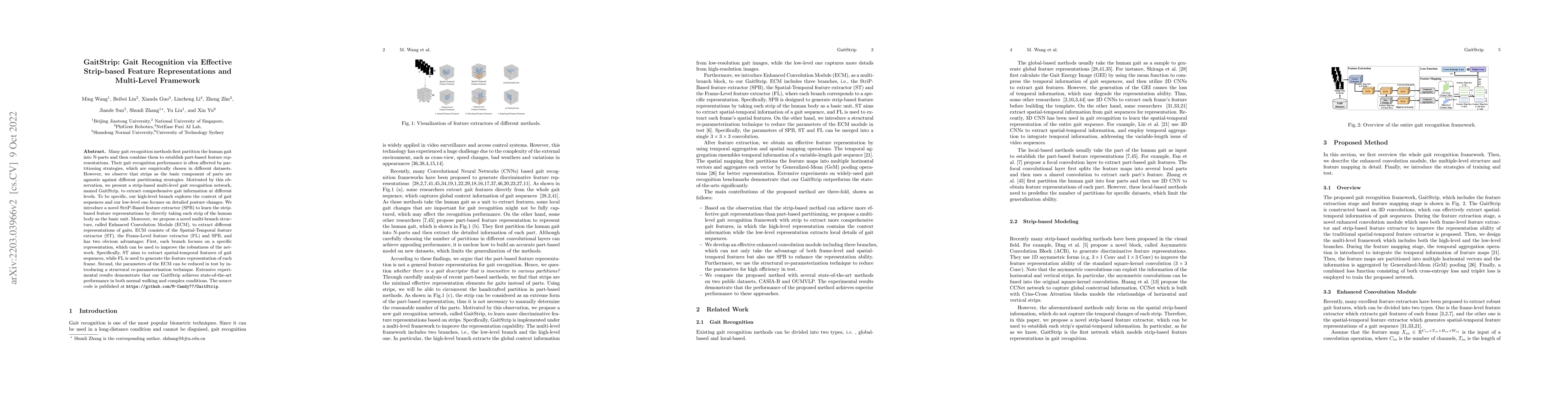 Thumbnail for GaitStrip: Gait Recognition via Effective Strip-based Feature
  Representations and Multi-Level Framework