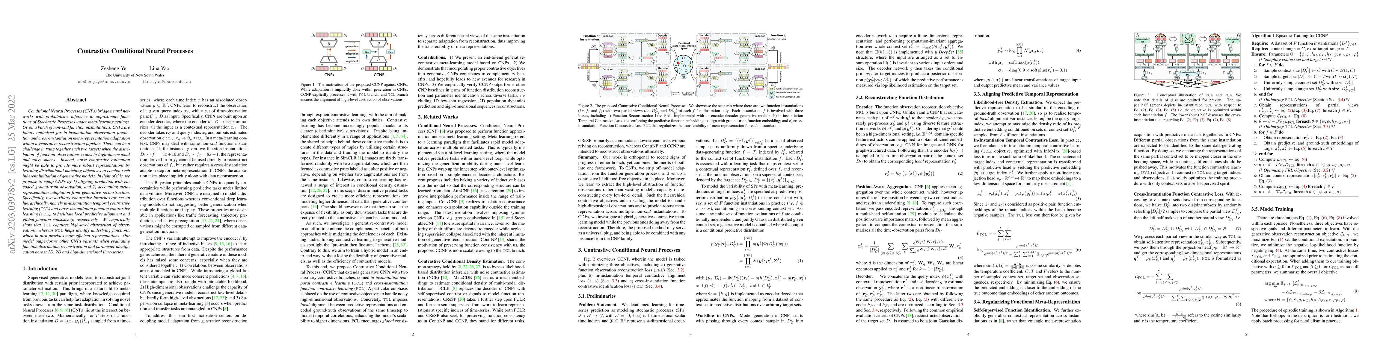 Thumbnail for Contrastive Conditional Neural Processes