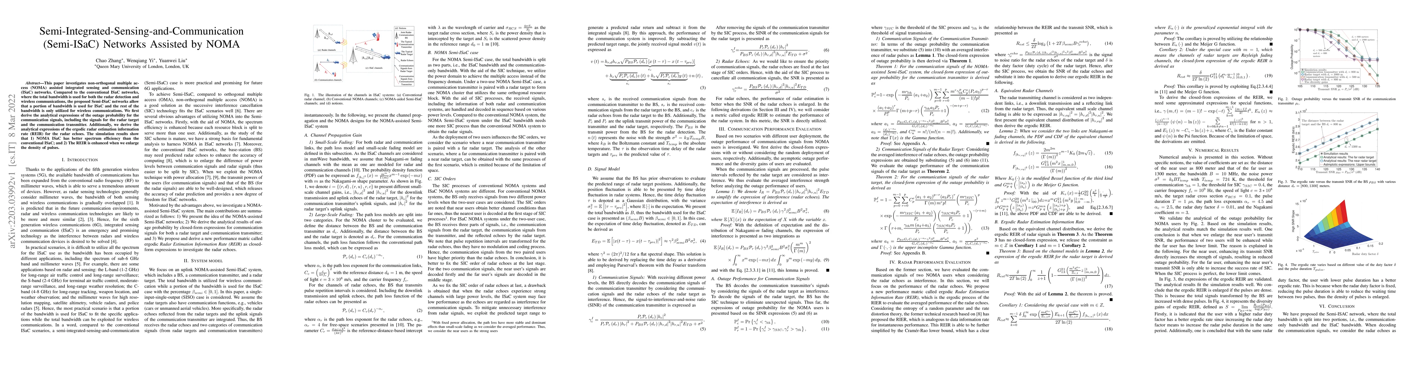 Thumbnail for Semi-Integrated-Sensing-and-Communication (Semi-ISaC) Networks Assisted
  by NOMA