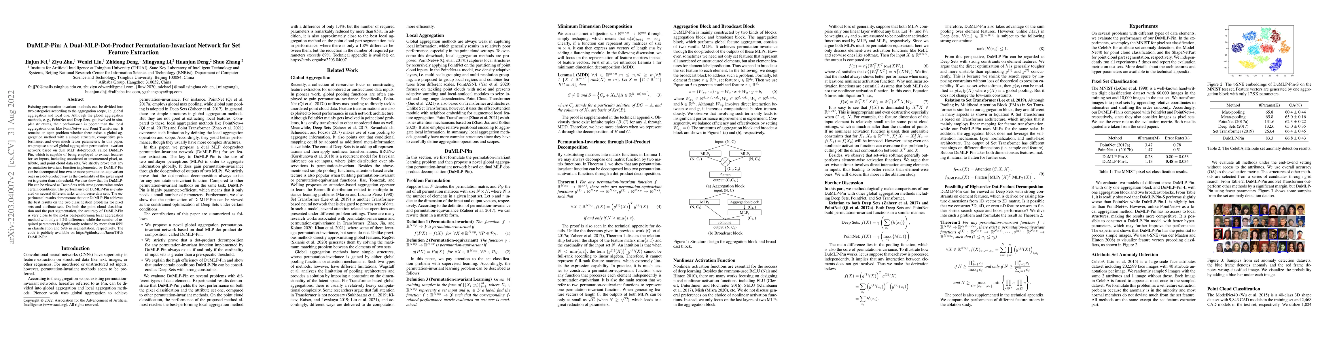 Thumbnail for DuMLP-Pin: A Dual-MLP-dot-product Permutation-invariant Network for Set
  Feature Extraction