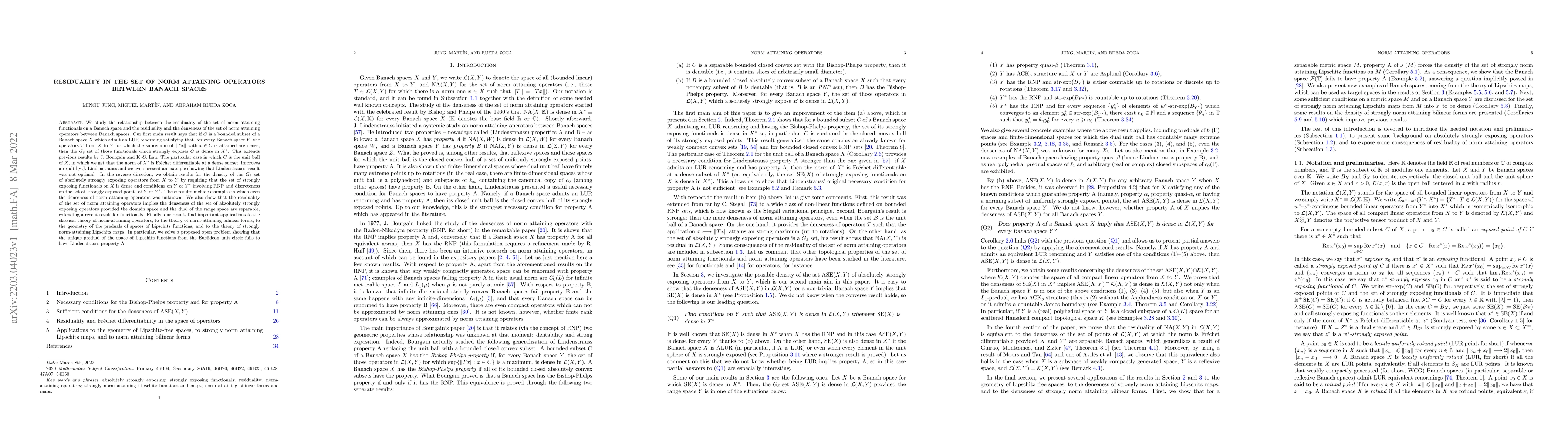 Thumbnail for Residuality in the set of norm attaining operators between Banach spaces