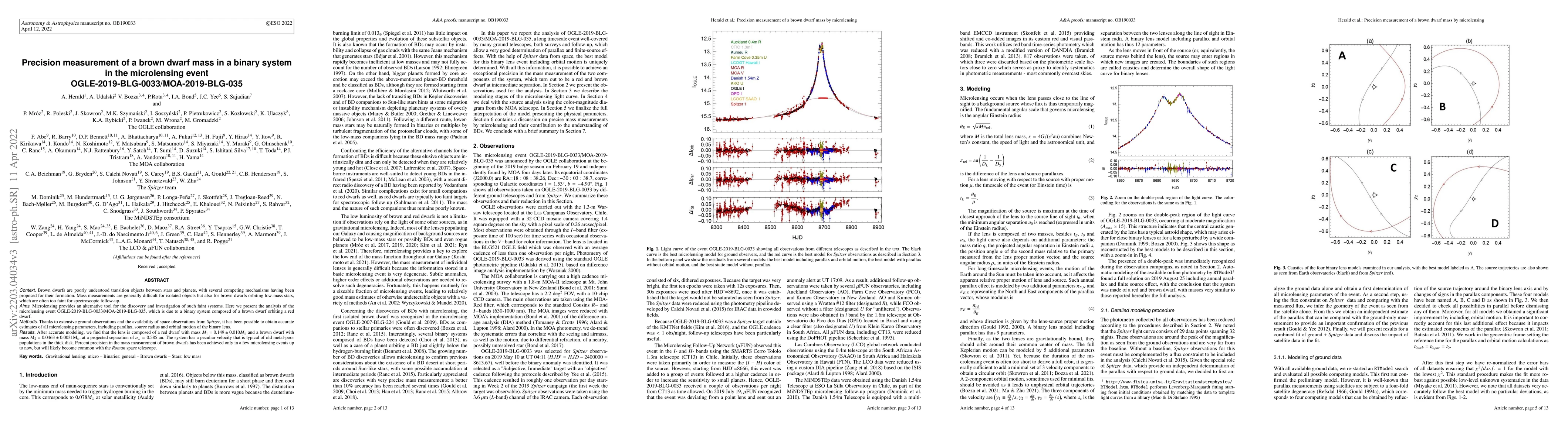 Thumbnail for Precision measurement of a brown dwarf mass in a binary system in the
  microlensing event OGLE-2019-BLG-0033/MOA-2019-BLG-035