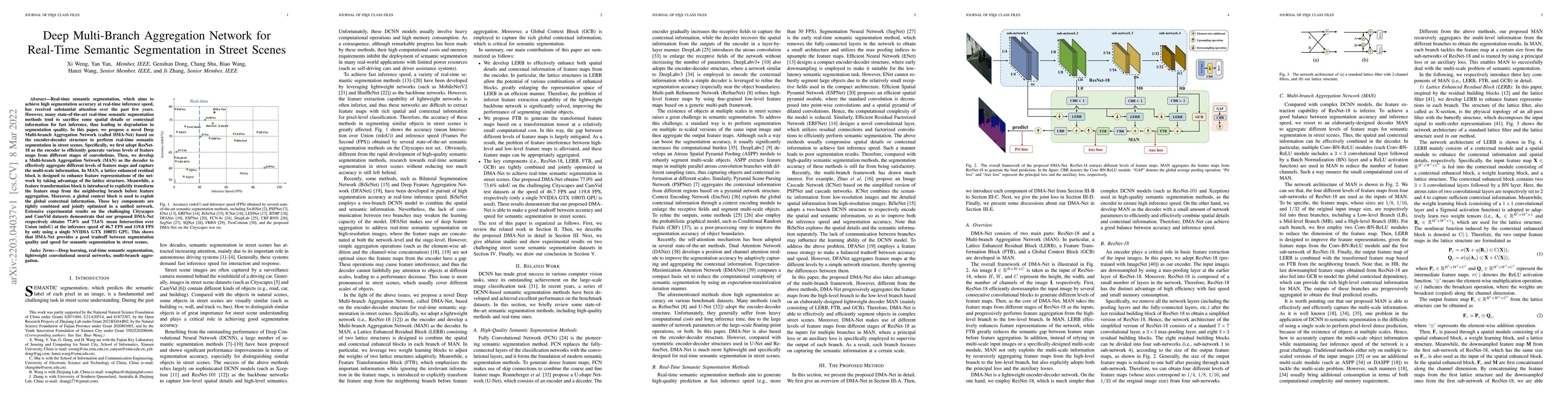 Thumbnail for Deep Multi-Branch Aggregation Network for Real-Time Semantic
  Segmentation in Street Scenes