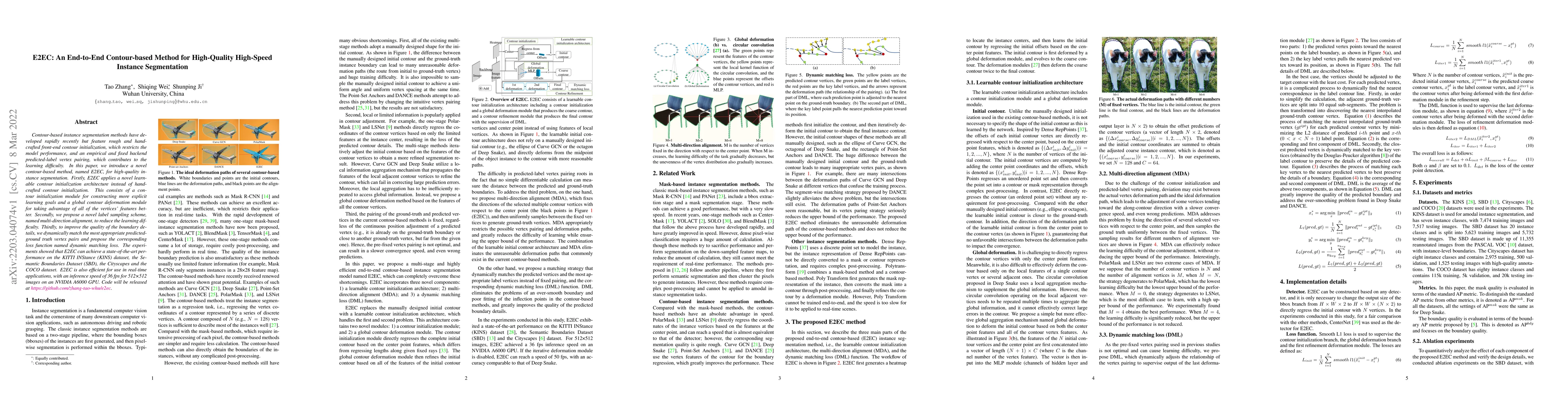 Thumbnail for E2EC: An End-to-End Contour-based Method for High-Quality High-Speed
  Instance Segmentation