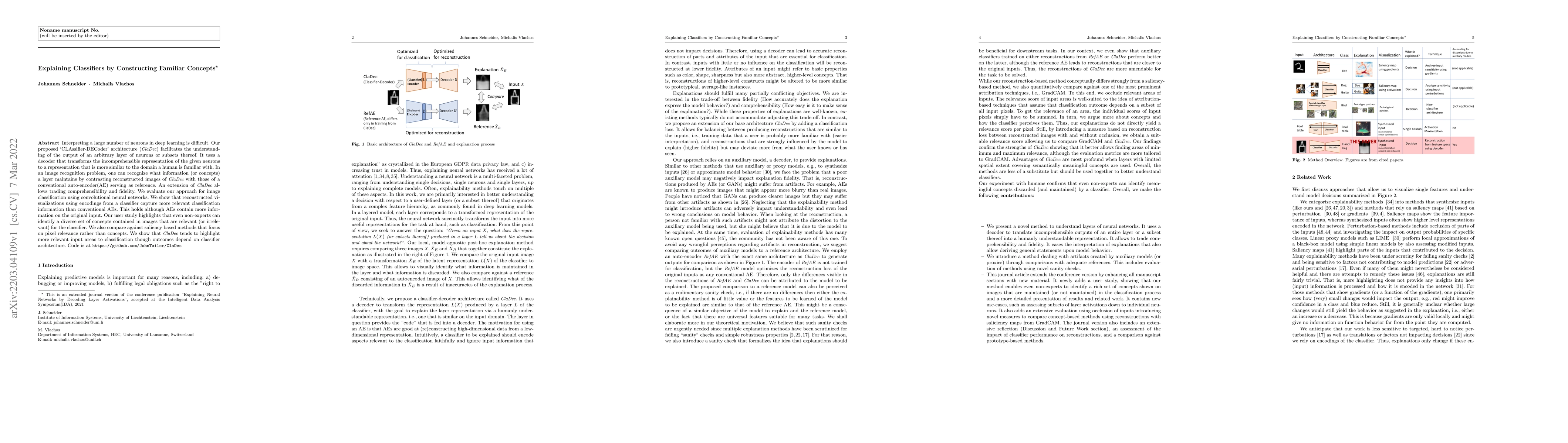 Thumbnail for Explaining Classifiers by Constructing Familiar Concepts