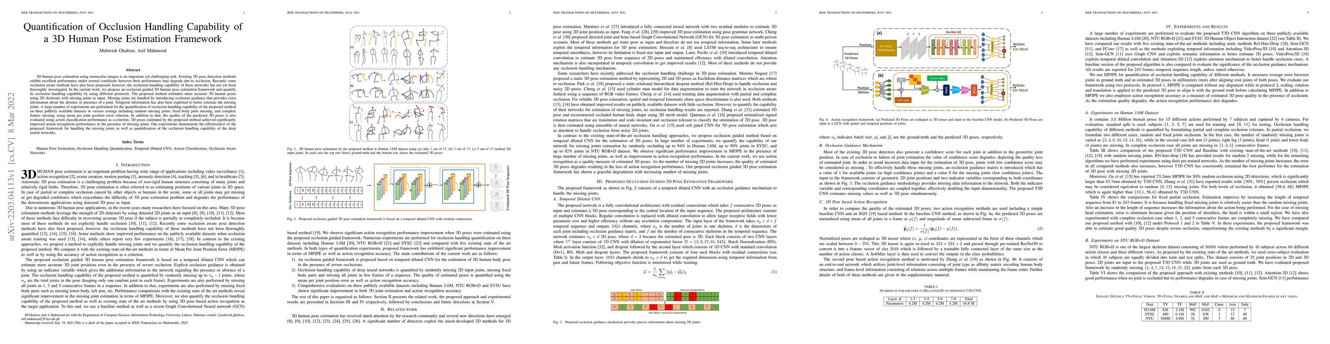 Thumbnail for Quantification of Occlusion Handling Capability of a 3D Human Pose
  Estimation Framework
