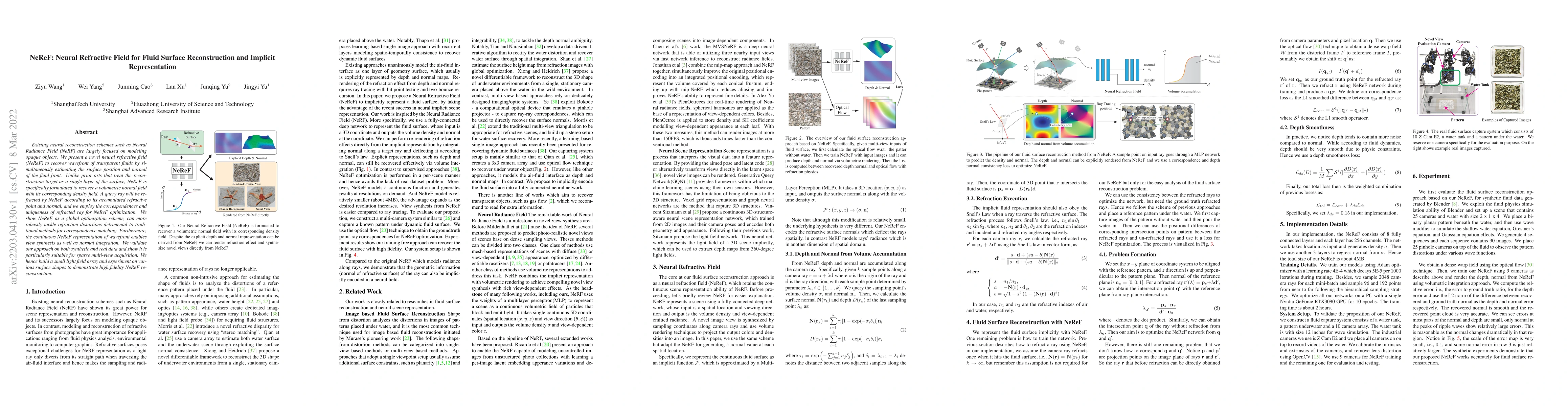 Thumbnail for NeReF: Neural Refractive Field for Fluid Surface Reconstruction and
  Implicit Representation