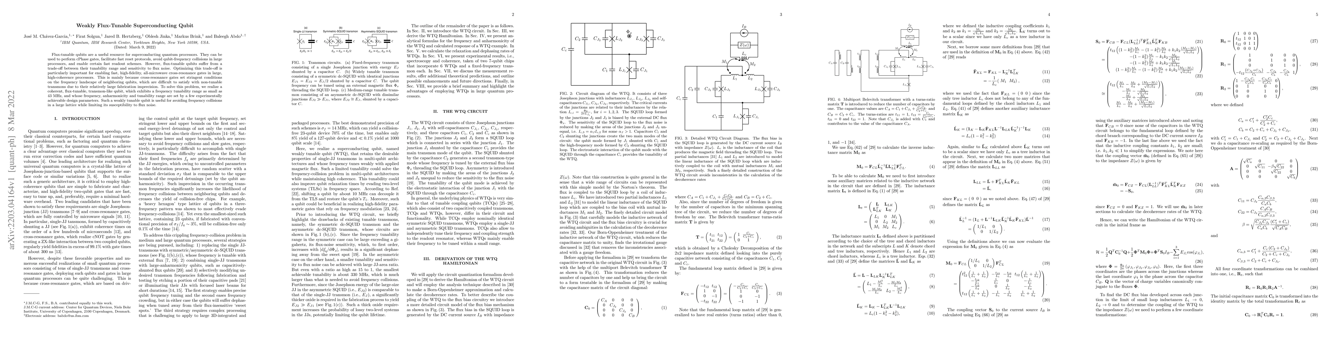 Thumbnail for Weakly Flux-Tunable Superconducting Qubit