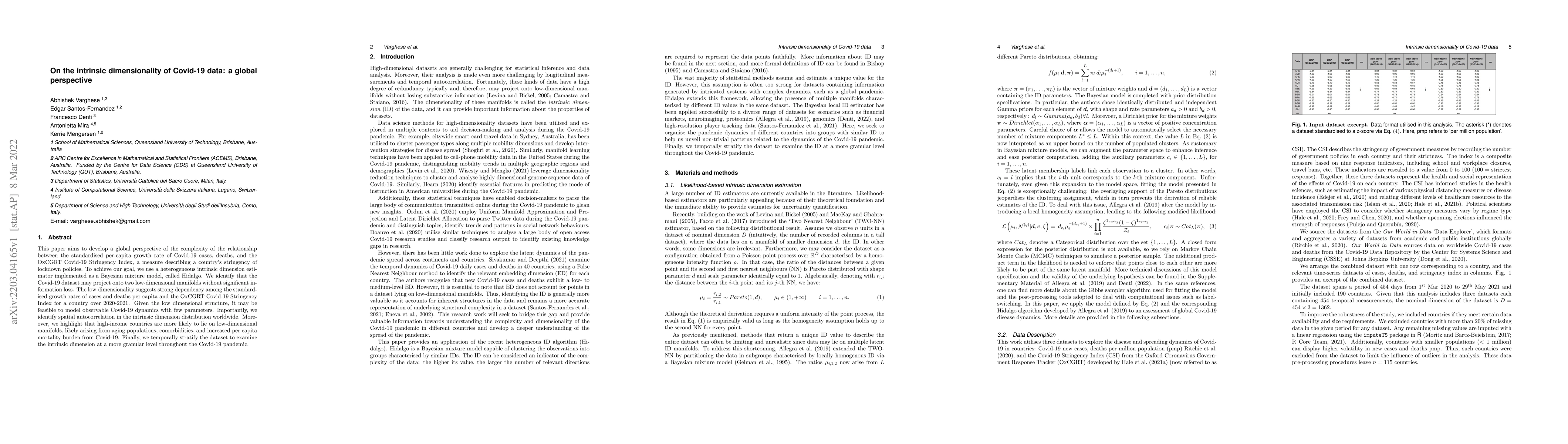 Thumbnail for On the intrinsic dimensionality of Covid-19 data: a global perspective