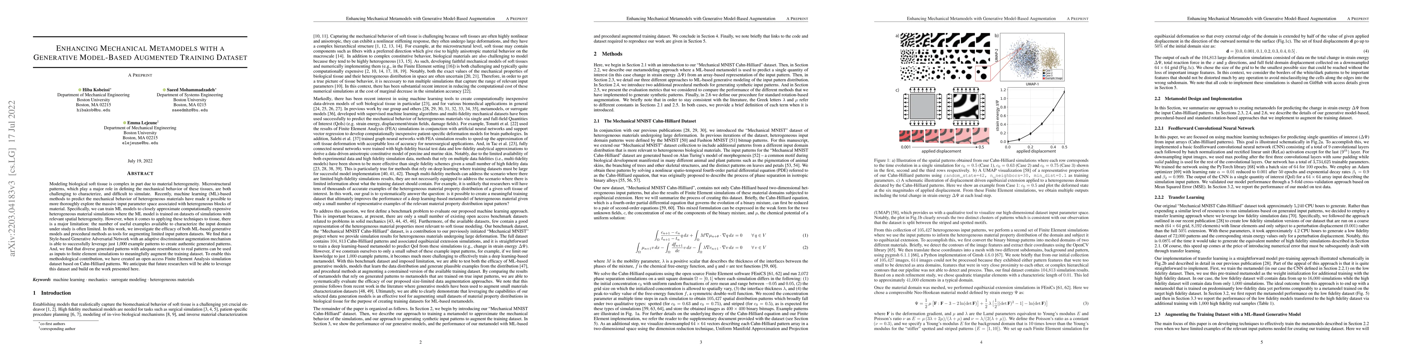 Thumbnail for Enhancing Mechanical Metamodels with a Generative Model-Based Augmented
  Training Dataset