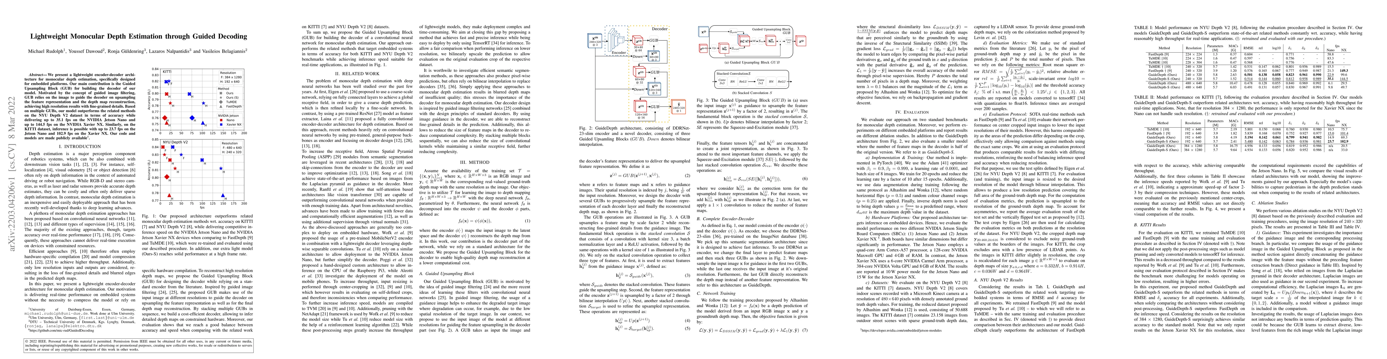 Thumbnail for Lightweight Monocular Depth Estimation through Guided Decoding