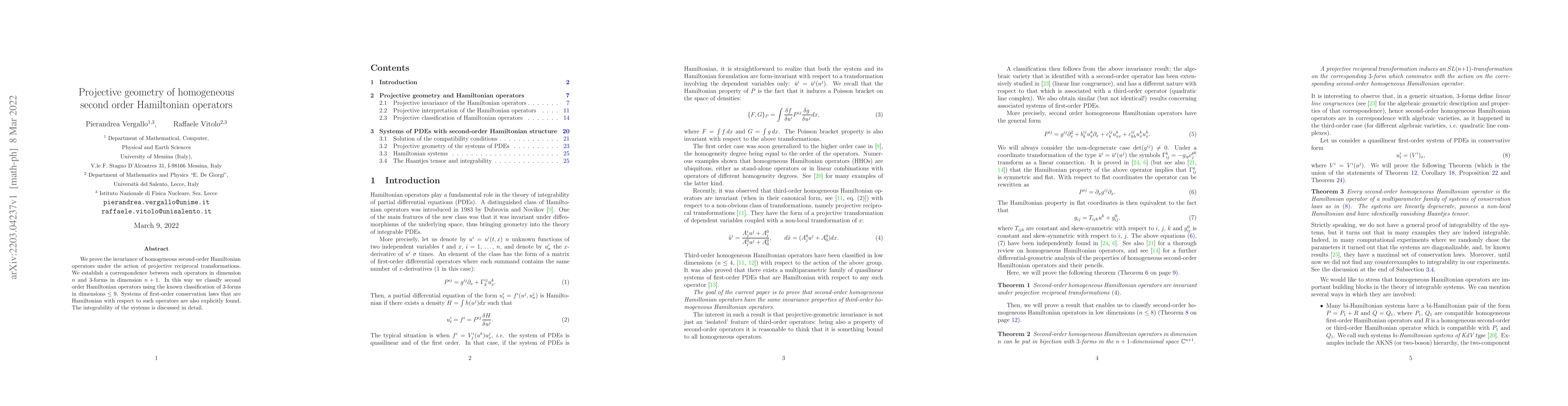 Thumbnail for Projective geometry of homogeneous second order Hamiltonian operators