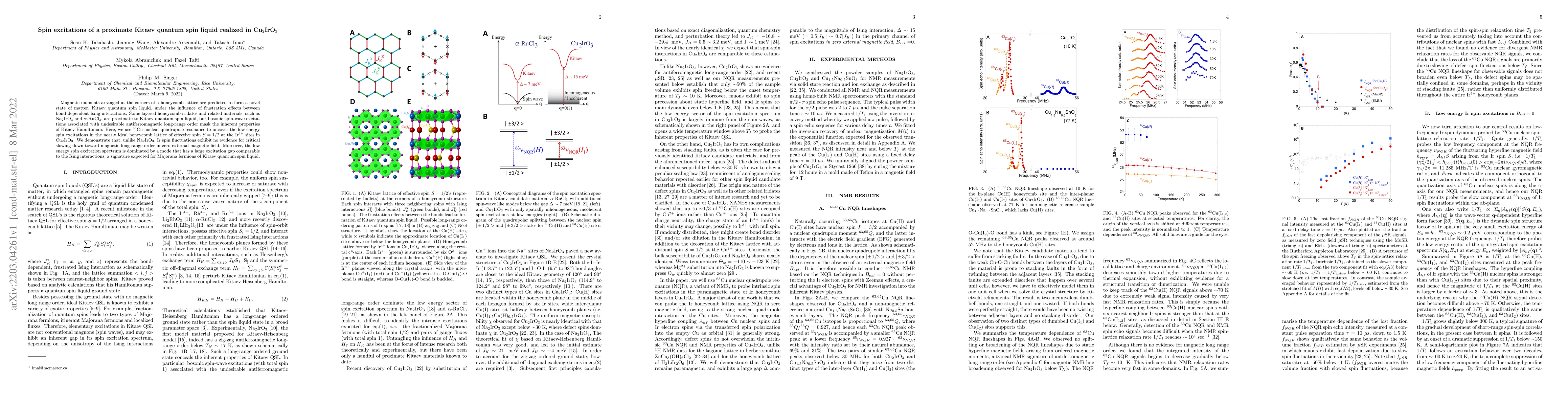 Thumbnail for Spin excitations of a proximate Kitaev quantum spin liquid realized in
  Cu$_2$IrO$_3$