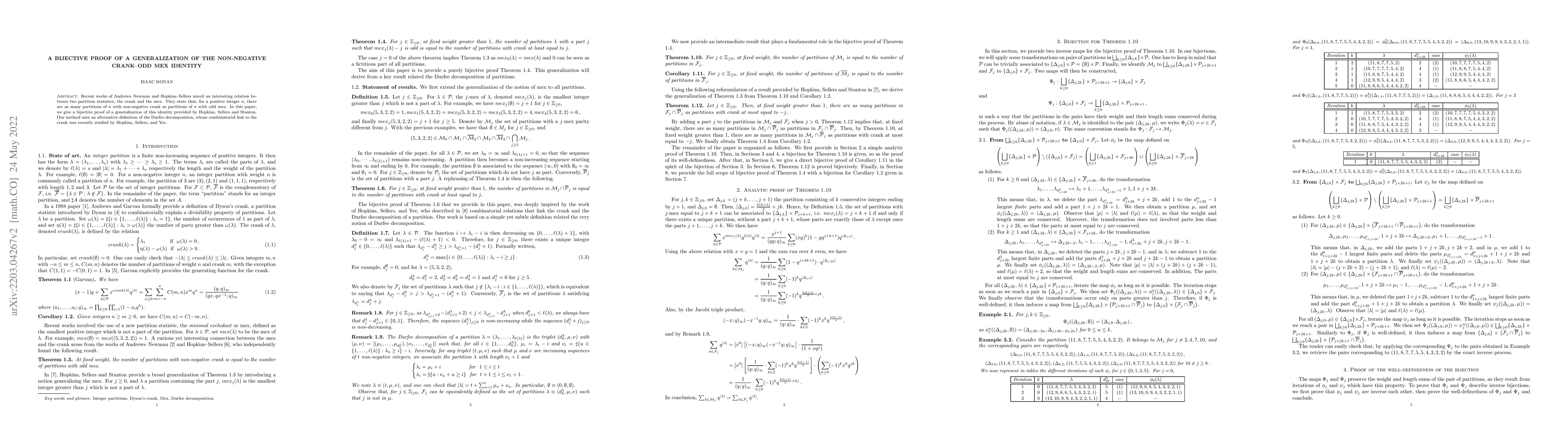 Thumbnail for A bijective proof of a generalization of the non-negative crank--odd mex
  identity