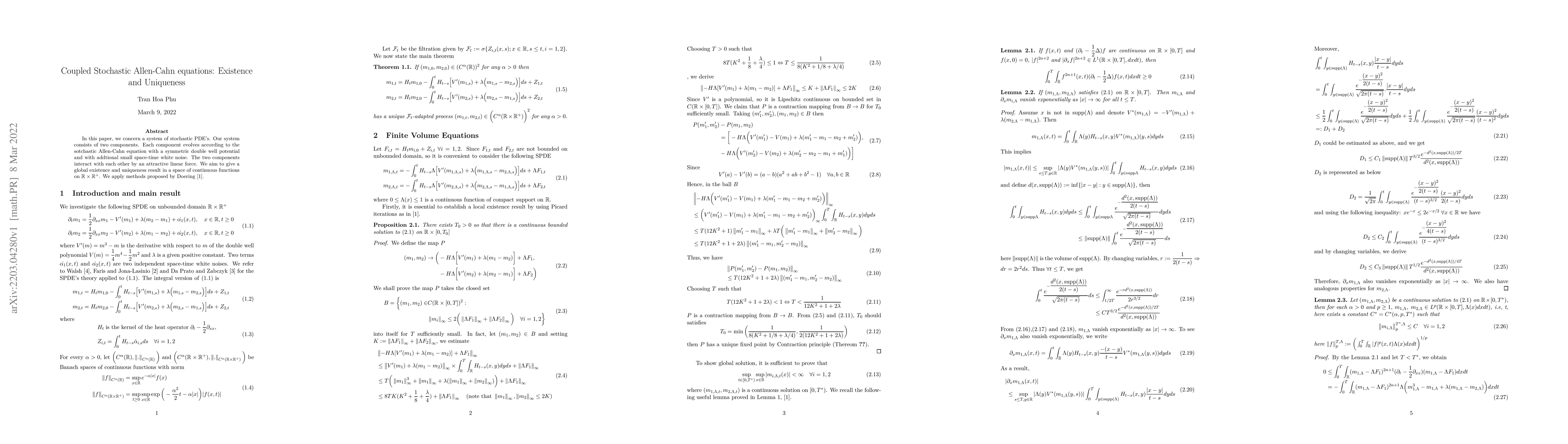 Thumbnail for Coupled Stochastic Allen-Cahn equations: Existence and Uniqueness