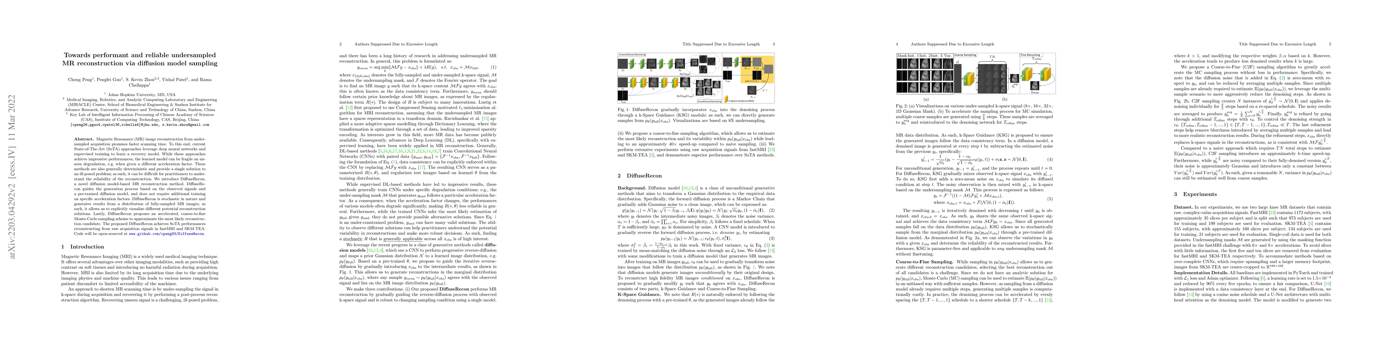Thumbnail for Towards performant and reliable undersampled MR reconstruction via
  diffusion model sampling