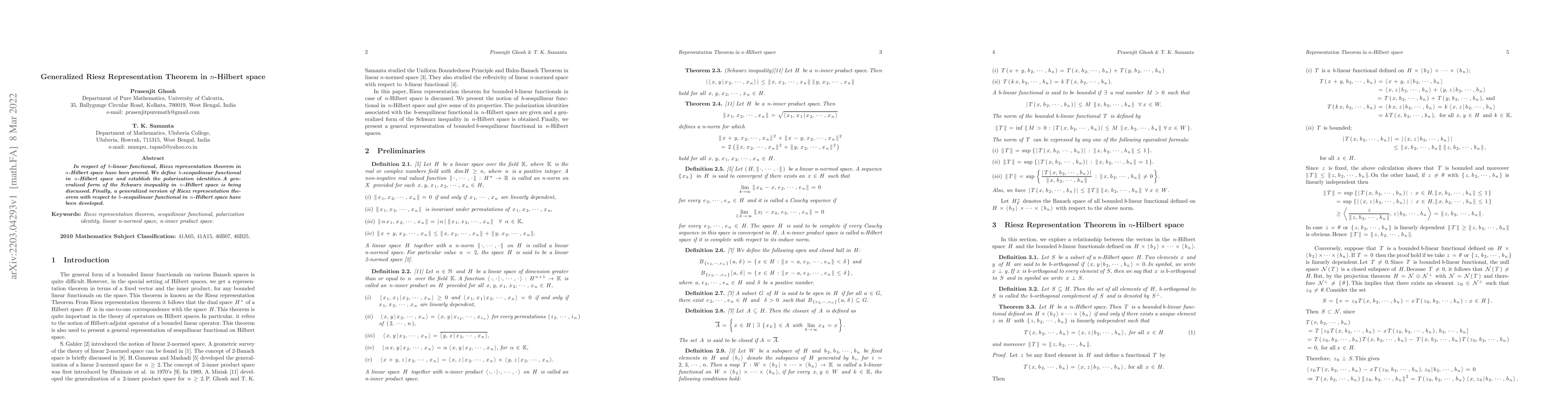 Thumbnail for Generalized Riesz Representation Theorem in n-Hilbert space