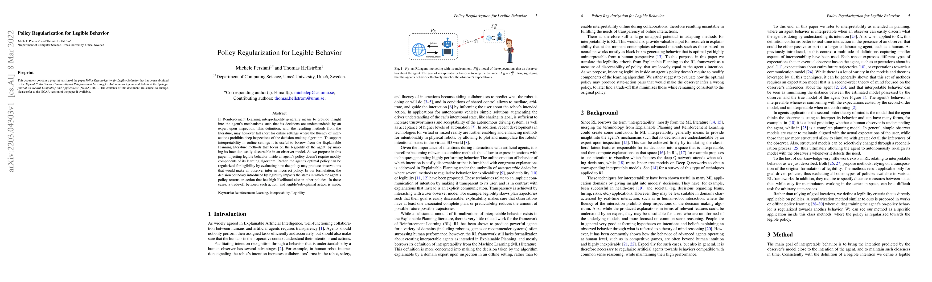 Thumbnail for Policy Regularization for Legible Behavior