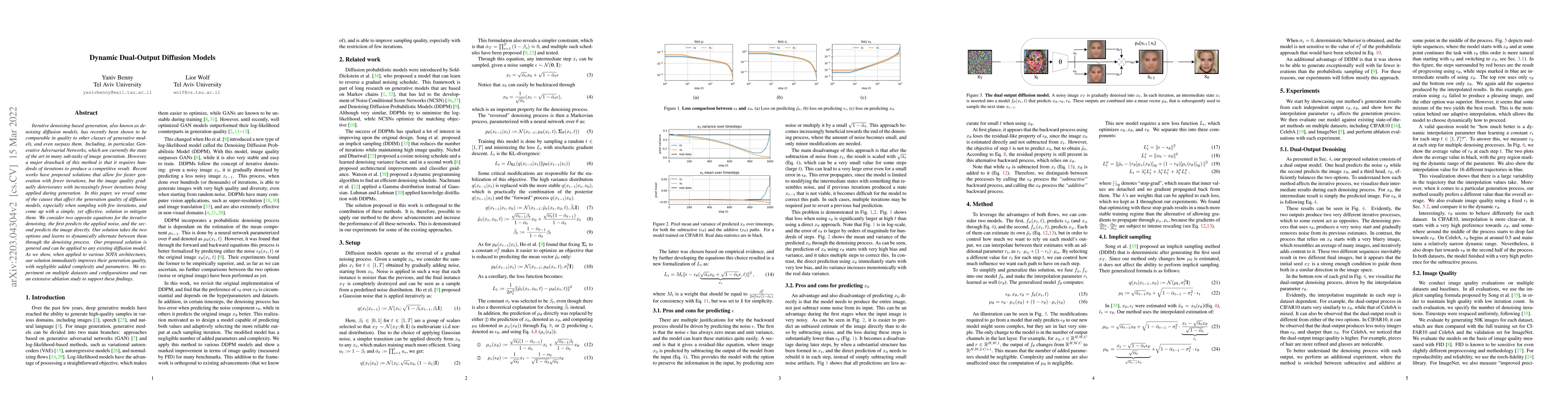 Thumbnail for Dynamic Dual-Output Diffusion Models