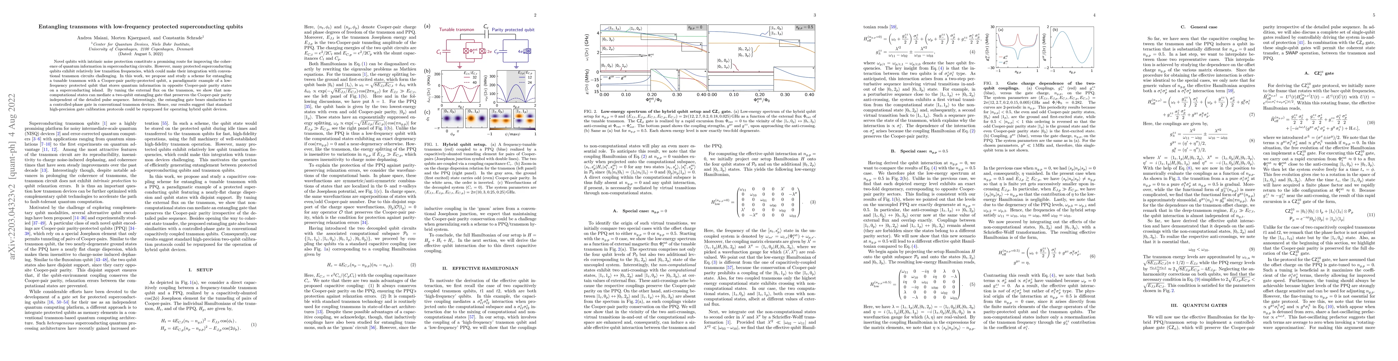 Thumbnail for Entangling transmons with low-frequency protected superconducting qubits