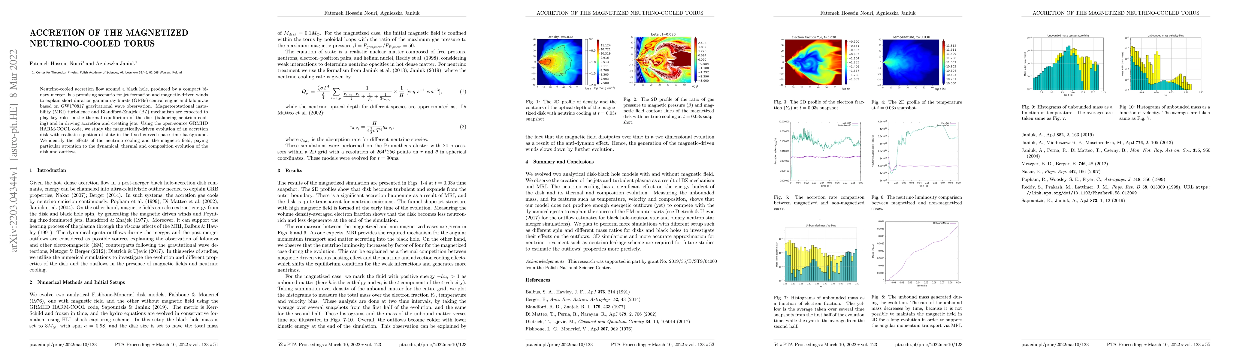 Thumbnail for Accretion of the magnetized neutrino-cooled torus
