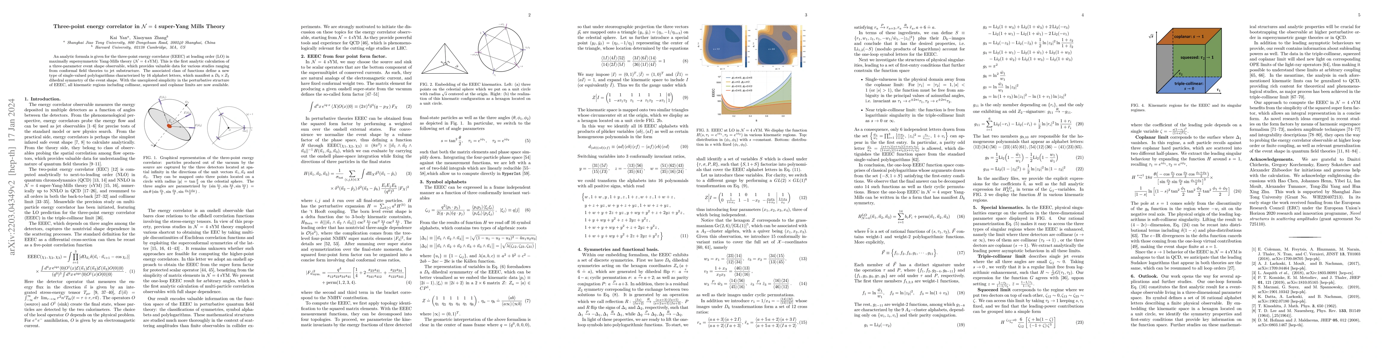 Thumbnail for Three-point energy correlator in $\mathcal{N}=4$ super Yang-Mills Theory
