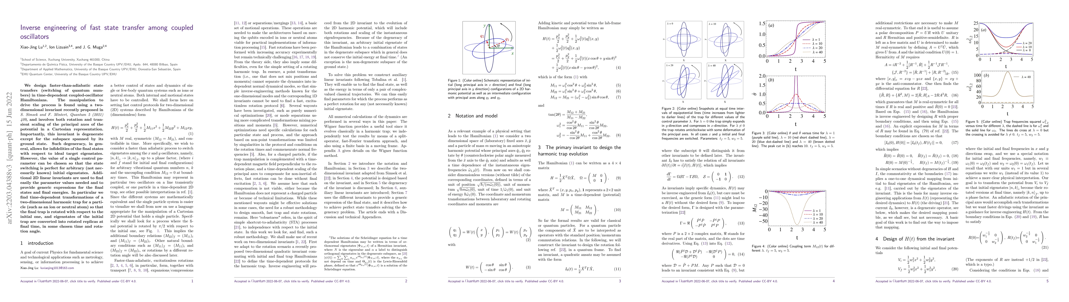 Thumbnail for Inverse engineering of fast state transfer among coupled oscillators