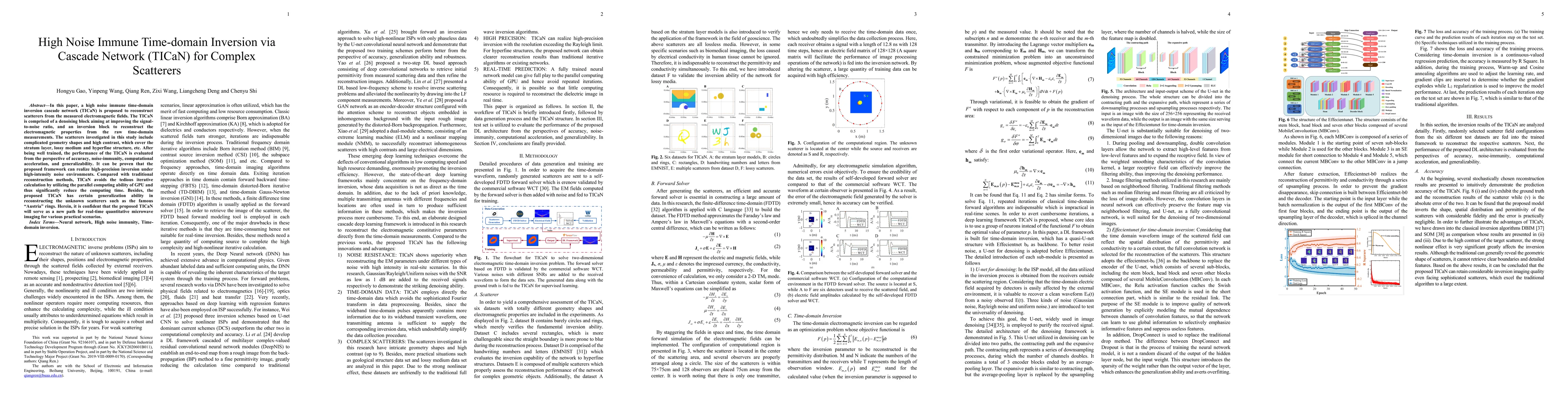 Thumbnail for High Noise Immune Time-domain Inversion via Cascade Network (TICaN) for
  Complex Scatterers