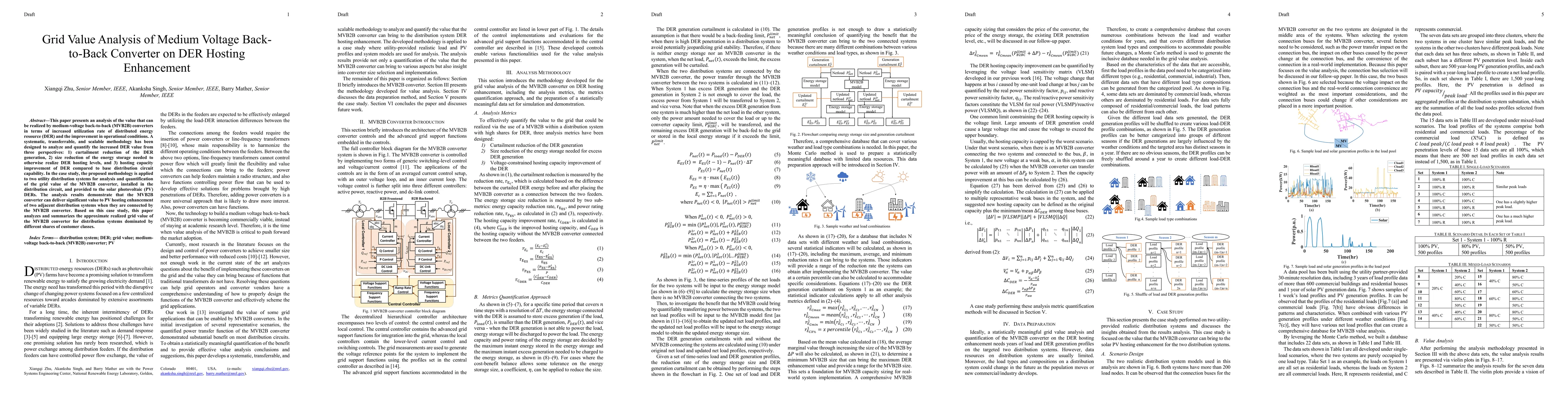 Thumbnail for Grid Value Analysis of Medium Voltage Back-to-Back Converter on DER
  Hosting Enhancement