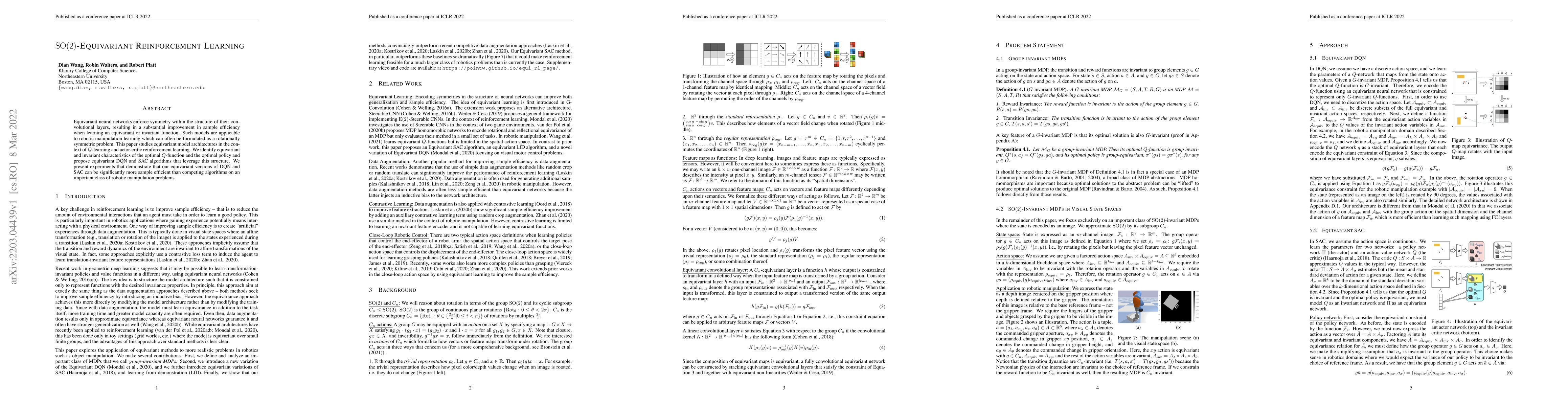 Thumbnail for $\mathrm{SO}(2)$-Equivariant Reinforcement Learning