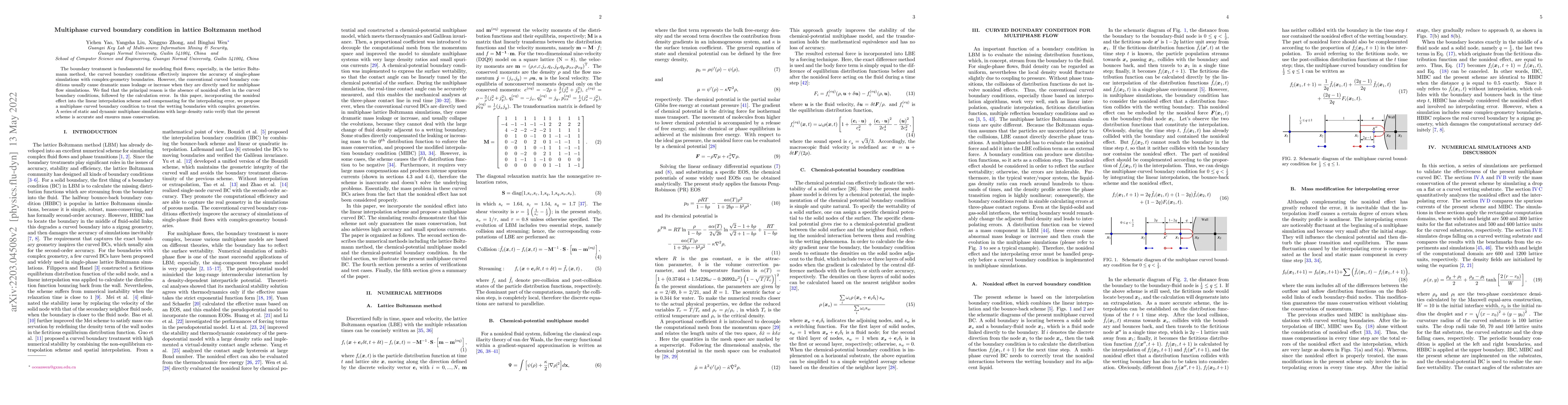 Thumbnail for Multiphase curved boundary condition in lattice Boltzmann method