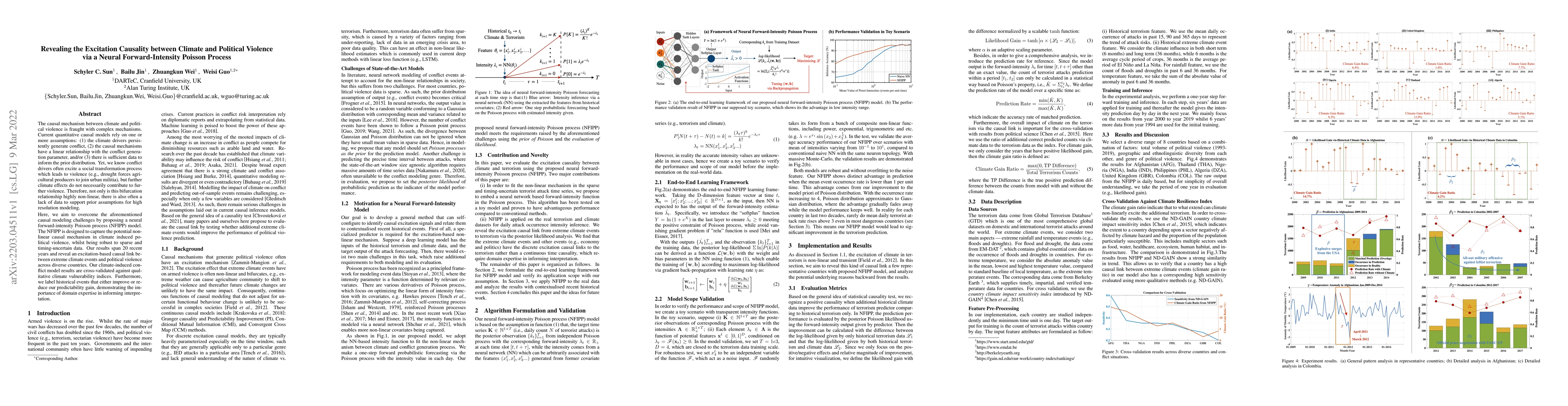 Thumbnail for Revealing the Excitation Causality between Climate and Political
  Violence via a Neural Forward-Intensity Poisson Process