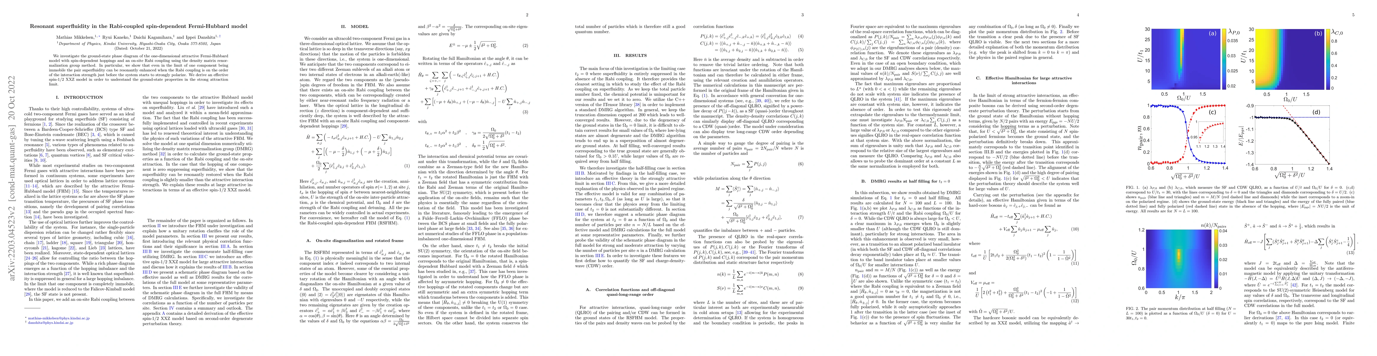 Thumbnail for Resonant superfluidity in the Rabi-coupled spin-dependent Fermi-Hubbard
  model