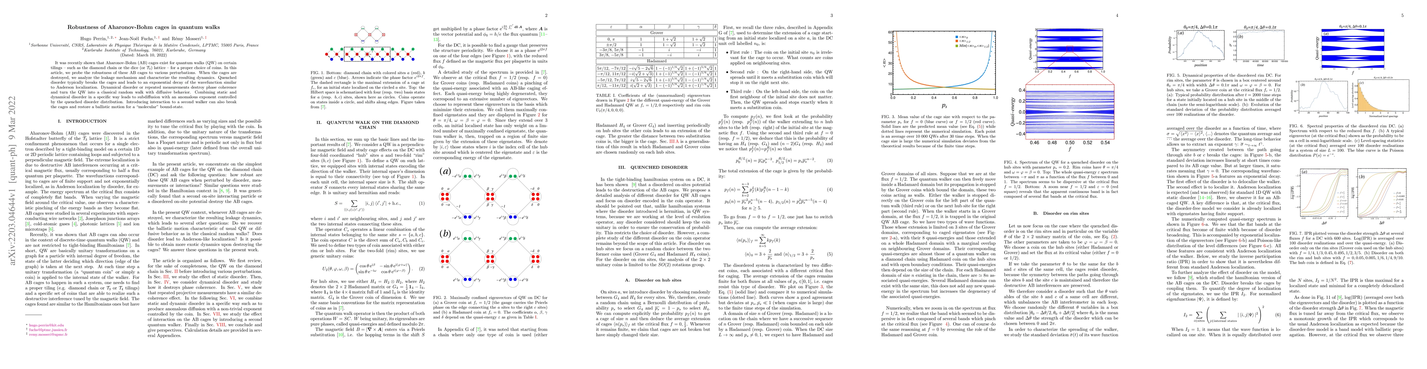 Thumbnail for Robustness of Aharonov-Bohm cages in quantum walks