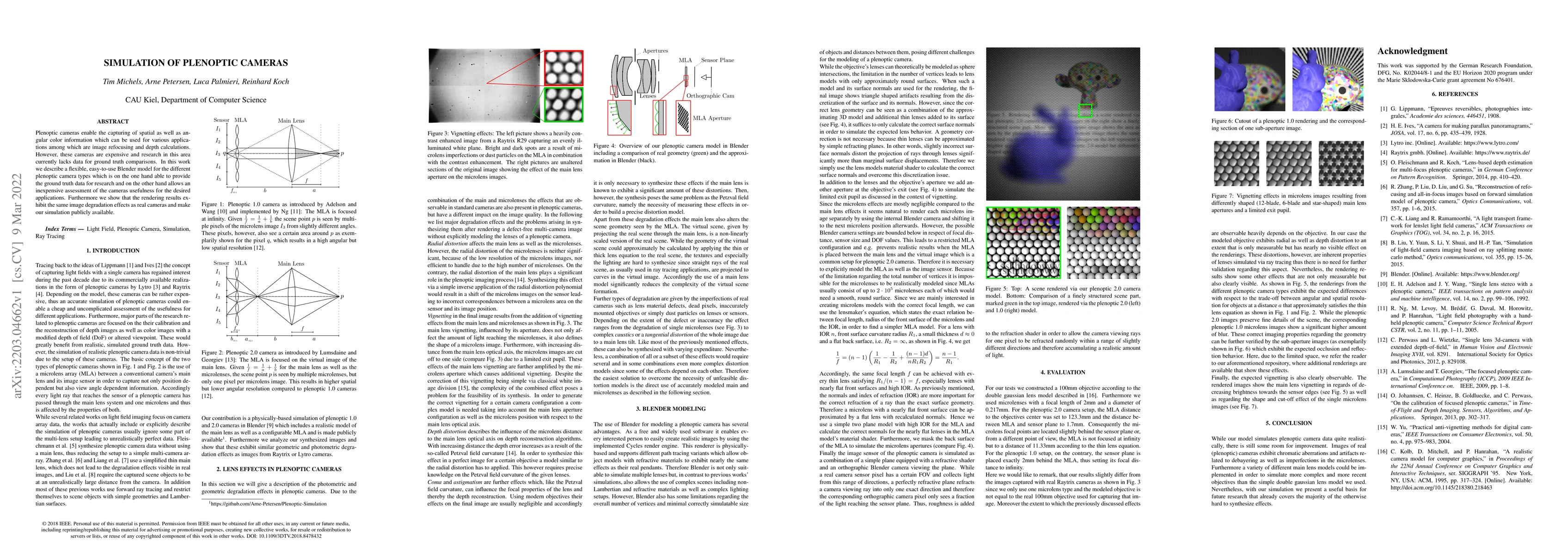 Thumbnail for Simulation of Plenoptic Cameras