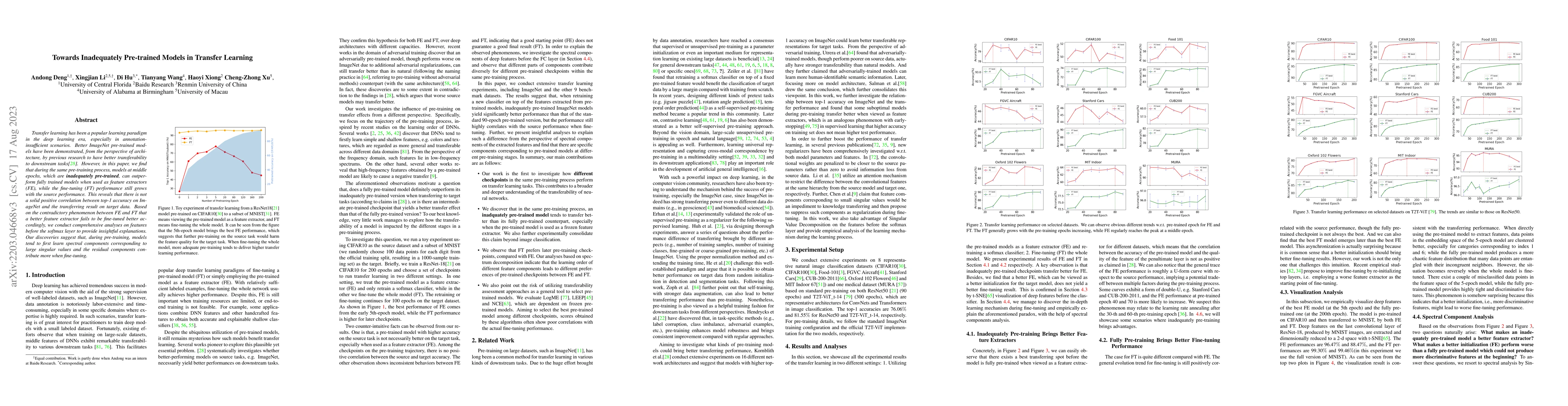 Thumbnail for Towards Inadequately Pre-trained Models in Transfer Learning