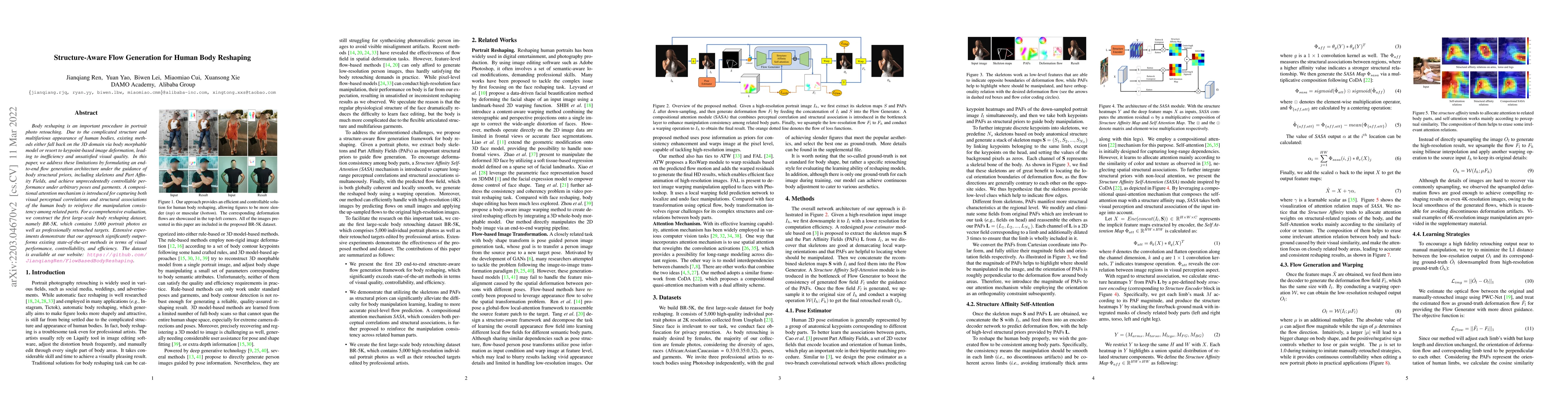Thumbnail for Structure-Aware Flow Generation for Human Body Reshaping