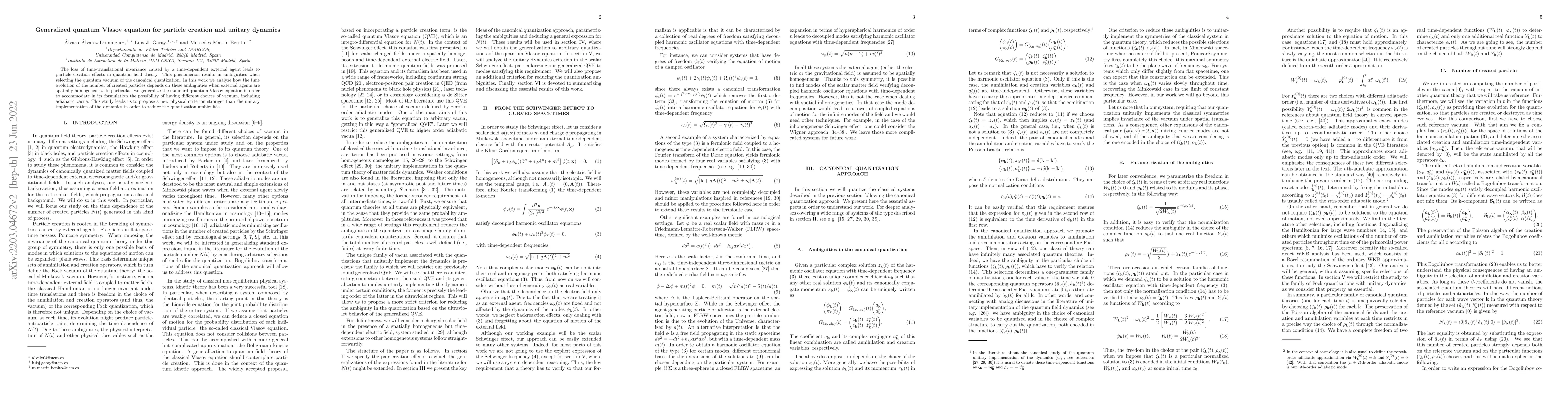 Thumbnail for Generalized quantum Vlasov equation for particle creation and unitary
  dynamics
